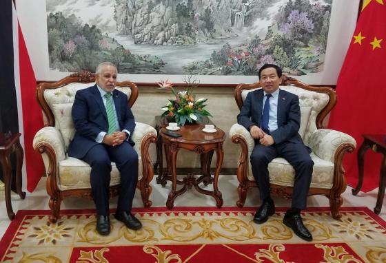 Secretary General meets with the Ambassador of China to Trinidad &amp; Tobago